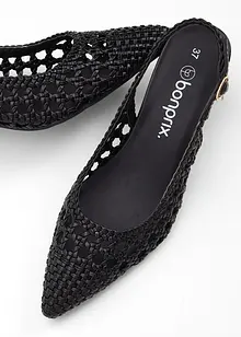 Slingpumps in Flecht-Optik, bonprix Slingpumps in Flecht-Optik, bonprix