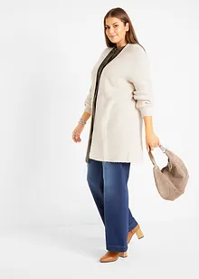 Jean large taille mi-haute élastiquée, bonprix Jean large taille mi-haute élastiquée, bonprix