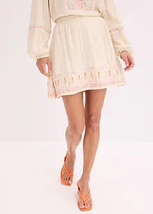 Minirock mit Stickerei, bonprix Minirock mit Stickerei, bonprix