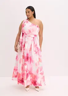 One-Shoulder-Kleid aus glänzendem Satin, bonprix One-Shoulder-Kleid aus glänzendem Satin, bonprix