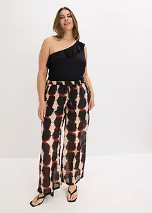 One-Shoulder-Top mit Volant aus softem Viskose-Mix, bonprix One-Shoulder-Top mit Volant aus softem Viskose-Mix, bonprix