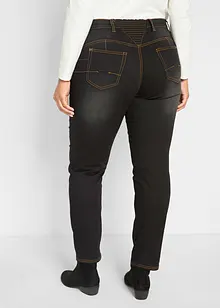 Straight-Jeans Mid Waist, Thermo mit Bequembund, bonprix Straight-Jeans Mid Waist, Thermo mit Bequembund, bonprix