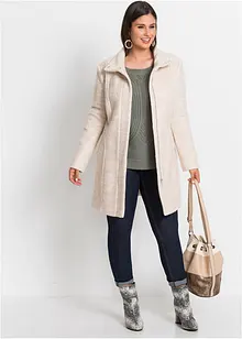 Manteau court en maille bouclette, bonprix Manteau court en maille bouclette, bonprix