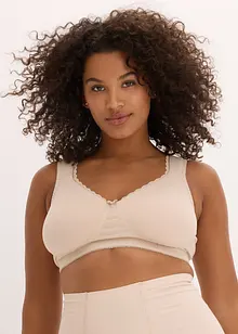 Minimizer T-Shirt-BH ohne Bügel mit Bio-Baumwolle (2er Pack), bonprix Minimizer T-Shirt-BH ohne Bügel mit Bio-Baumwolle (2er Pack), bonprix