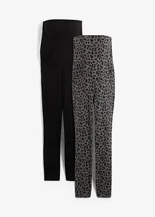 Umstandsleggings aus Bio-Baumwolle (2er Pack), bonprix Umstandsleggings aus Bio-Baumwolle (2er Pack), bonprix