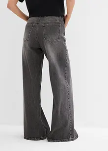 Wide-Leg-Jeans Mid Waist, bonprix Wide-Leg-Jeans Mid Waist, bonprix