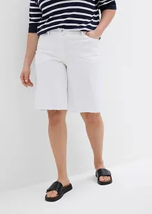 Bermuda mit offener Saumkante, bonprix Bermuda mit offener Saumkante, bonprix