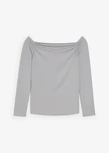 T-shirt col Bardot en jersey léger, bonprix T-shirt col Bardot en jersey léger, bonprix