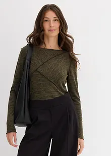 T-shirt manches longues doux en viscose majoritaire, bonprix T-shirt manches longues doux en viscose majoritaire, bonprix