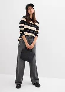 Jean baggy taille mi-haute, bonprix Jean baggy taille mi-haute, bonprix