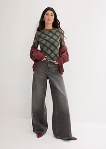 Langarmshirt aus feinem Mesh, bonprix Langarmshirt aus feinem Mesh, bonprix