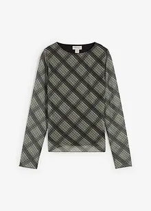Langarmshirt aus feinem Mesh, bonprix Langarmshirt aus feinem Mesh, bonprix