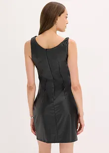 Robe courte enduite encolure Bardot, bonprix Robe courte enduite encolure Bardot, bonprix