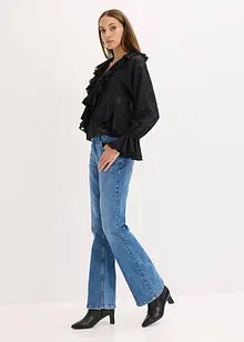 Blouse en mousseline légèrement transparente, bonprix Blouse en mousseline légèrement transparente, bonprix