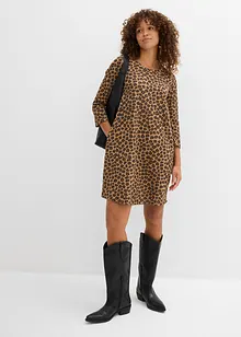 Kurzes Shirtkleid in Strickoptik, bonprix Kurzes Shirtkleid in Strickoptik, bonprix