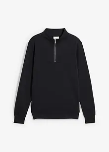 Sweatshirt mit Troyerkragen aus reiner Bio-Baumwolle, bonprix Sweatshirt mit Troyerkragen aus reiner Bio-Baumwolle, bonprix
