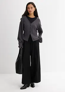 Hose mit Seitenschnallen aus Viskose-Mix, bonprix Hose mit Seitenschnallen aus Viskose-Mix, bonprix