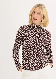 Stehkragenshirt mit Struktur, bonprix Stehkragenshirt mit Struktur, bonprix