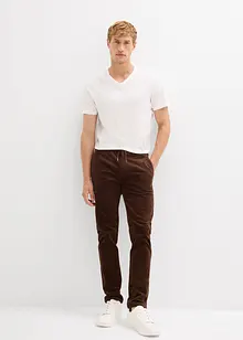 Pantalon jogger en velours côtelé extensible, Regular, bonprix Pantalon jogger en velours côtelé extensible, Regular, bonprix