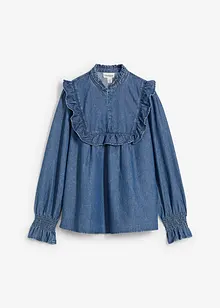 Blouse en jean à volants, bonprix Blouse en jean à volants, bonprix