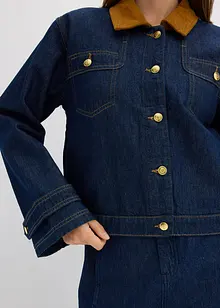 Veste en jean à col en velours côtelé, bonprix Veste en jean à col en velours côtelé, bonprix