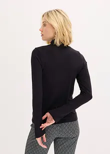 Rollkragenshirt mit dekorativen Knöpfen, bonprix Rollkragenshirt mit dekorativen Knöpfen, bonprix