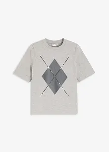 Halbarmshirt mit Pailetten und Druck, bonprix Halbarmshirt mit Pailetten und Druck, bonprix