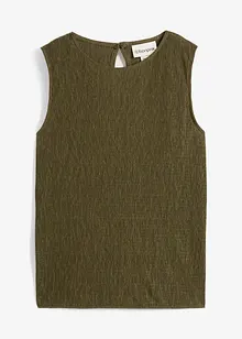 Top sans manches aspect froissé, bonprix Top sans manches aspect froissé, bonprix