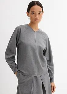 Langarmshirt aus bequemen Punto di Roma, bonprix Langarmshirt aus bequemen Punto di Roma, bonprix