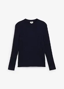 Feinstrickpullover mit Zopfmuster, Slim Fit, bonprix Feinstrickpullover mit Zopfmuster, Slim Fit, bonprix