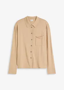 Gilet en fine maille à col chemise, bonprix Gilet en fine maille à col chemise, bonprix