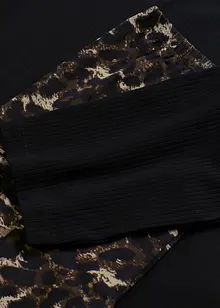 Pyjama mit Rippshirt und weiter Hose, bonprix Pyjama mit Rippshirt und weiter Hose, bonprix