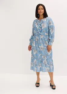 Robe longue en fine viscose mélangée, bonprix Robe longue en fine viscose mélangée, bonprix