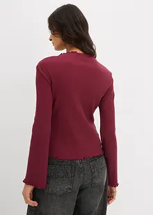 Rippshirt aus reiner Baumwolle, bonprix Rippshirt aus reiner Baumwolle, bonprix