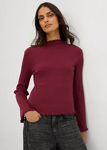 Rippshirt aus reiner Baumwolle, bonprix Rippshirt aus reiner Baumwolle, bonprix