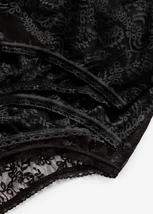 Lot de 3 slips taille haute en dentelle, bonprix Lot de 3 slips taille haute en dentelle, bonprix