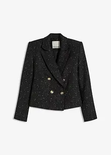 Blazer court en maille bouclette douce, bonprix Blazer court en maille bouclette douce, bonprix