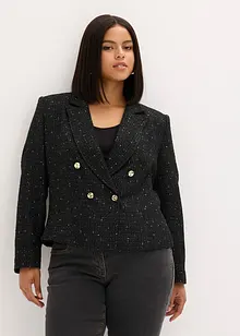 Blazer court en maille bouclette douce, bonprix Blazer court en maille bouclette douce, bonprix