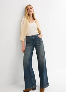 Wide-Leg-Jeans, High Waist, bonprix Wide-Leg-Jeans, High Waist, bonprix