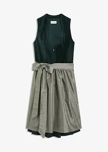 Dirndl avec corsage en velours et tablier en satin, bonprix Dirndl avec corsage en velours et tablier en satin, bonprix