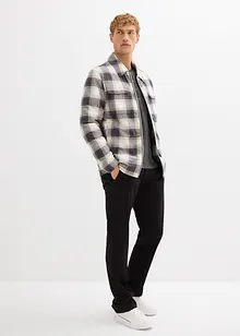Henleyshirt, Kurzarm in gewaschener Optik aus reiner Bio-Baumwolle, bonprix Henleyshirt, Kurzarm in gewaschener Optik aus reiner Bio-Baumwolle, bonprix