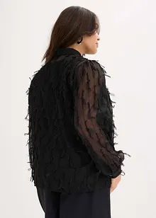 Chemisier avec détails frangés, bonprix Chemisier avec détails frangés, bonprix