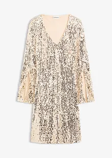 Paillettenkleid mit Trompeten-Ärmel, bonprix Paillettenkleid mit Trompeten-Ärmel, bonprix