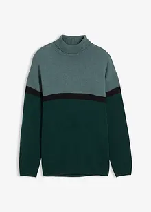 Pull col roulé style color-block, bonprix Pull col roulé style color-block, bonprix