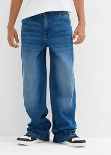 Extra Loose Fit Stretch-Jeans mit verstellbarem Bund, Straight, bonprix Extra Loose Fit Stretch-Jeans mit verstellbarem Bund, Straight, bonprix