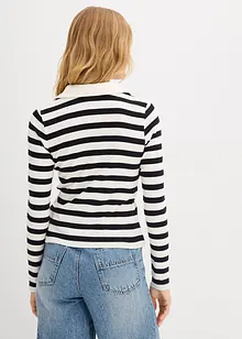 Polo côtelé à manches longues, bonprix Polo côtelé à manches longues, bonprix