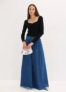 Pull en fine maille avec détail bijou, bonprix Pull en fine maille avec détail bijou, bonprix