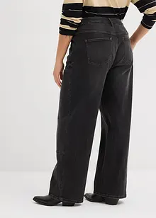 Wide-Leg Jeans Mid Waist, bonprix Wide-Leg Jeans Mid Waist, bonprix