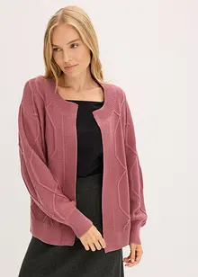 Strickjacke mit Zopfmuster, bonprix Strickjacke mit Zopfmuster, bonprix