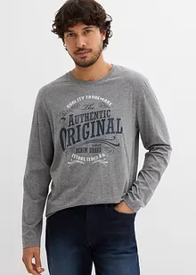 Lot de 2 T-shirts manches longues 100% coton, bonprix Lot de 2 T-shirts manches longues 100% coton, bonprix